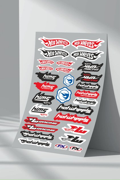 Sponsor Motorcycle Bicycle Vehicle Sticker Set (13)