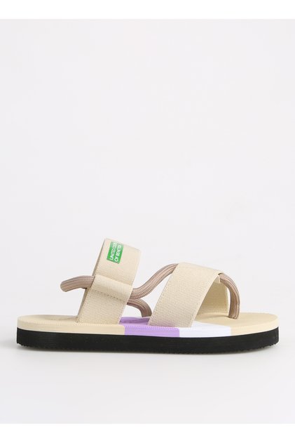 Beige Women's Beach Slippers Bni-10214