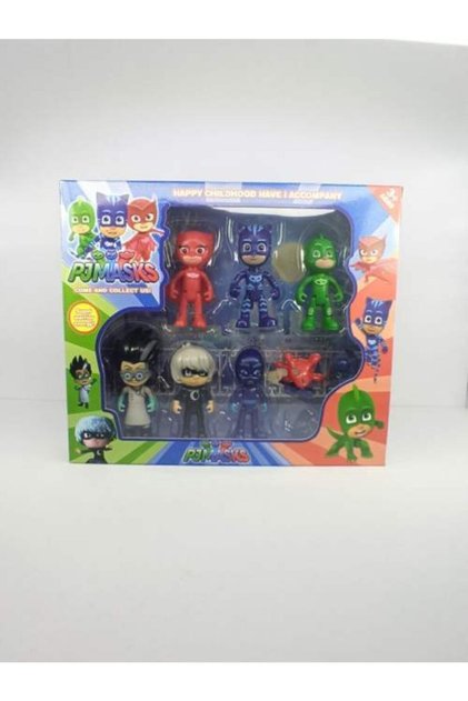 Pj Masks 6 Figür 4 Aksesuar Pj Maskeliler 10 Parça