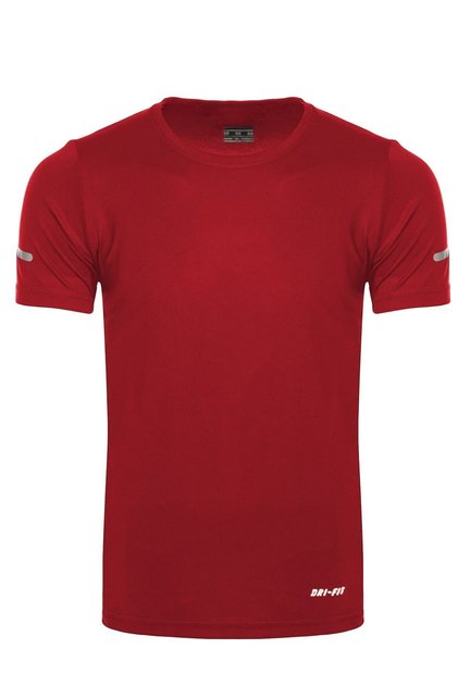 Erkek Nem Emici Hızlı Kuruma Atletik Teknik Performans Spor T-shirt T-107