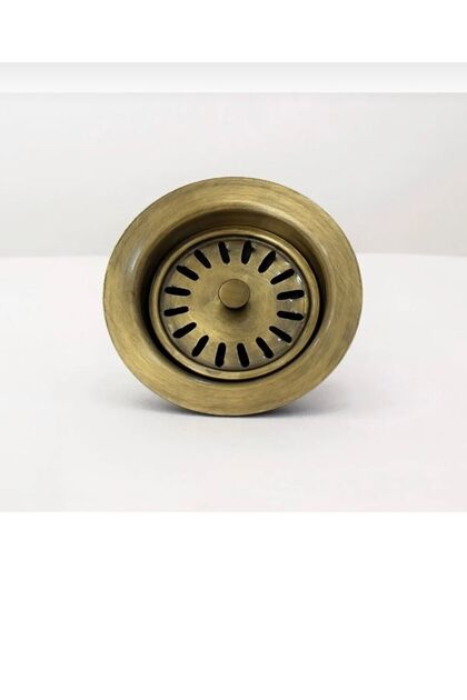 Antik Gold Mutfak Gideri Antik Gold Evye Süzgeci Modern Premium Tasarım Gider Standart Boy