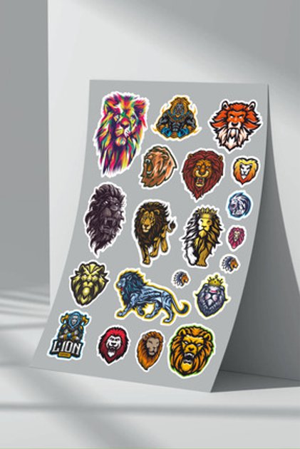 Reysa Tasarım Aslan Sticker Set - Fiyatı, Yorumları