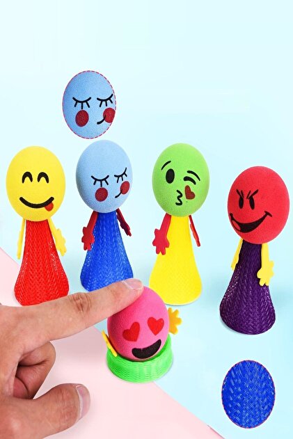 Hyd 5 Adet Zıplayan Emoji Küçük Adam Sıçrayan Zıp Zıp Oyuncak