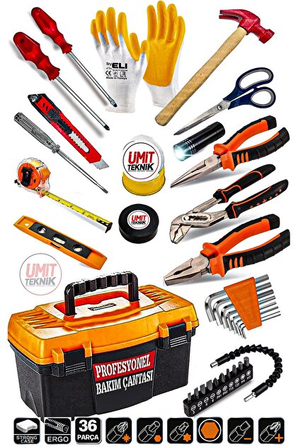 PROXTECH Çok Fonksiyonlu Gold Serisi 36 Pcs Full Takım Pense