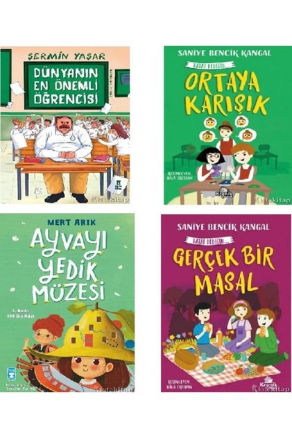 Dünyanin En Önemli -Ortaya Karışık-Ayvayı Yedik Müzesi-Mert Arık-Şermin Yaşar 4 KİTAP SET