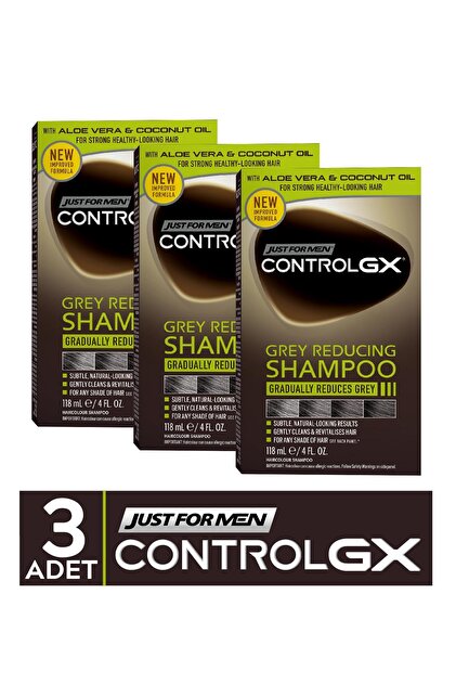 Just For Men Control GX Saç Gri Azaltıcı Şampuan 3'lü Set - Fiyatı