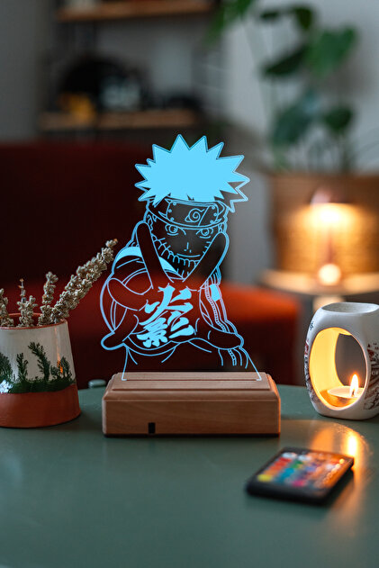 Modiwa Design Naruto Uzumaki 3d 16 Renk Gece Lambası - Fiyatı