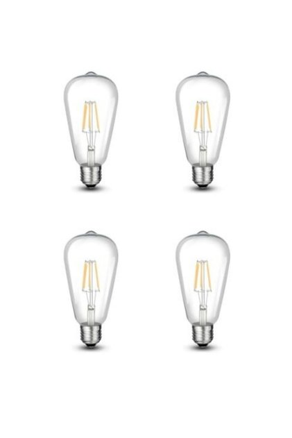 Ct 4353 - E27- 8w- 950lm- St64 Rustik Led Ampul- 3000k Gün Işığı
