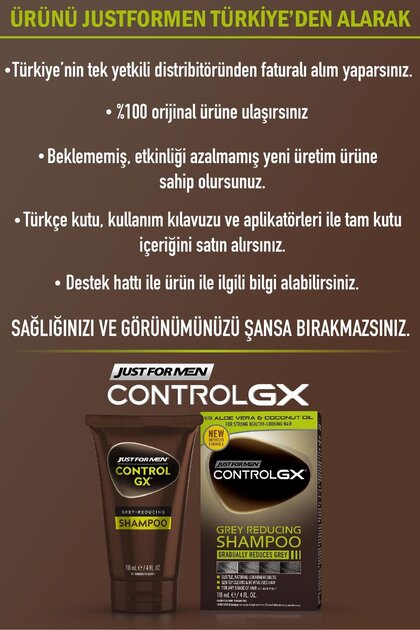Just For Men Control GX Saç Gri Azaltıcı Şampuan 3'lü Set - Fiyatı