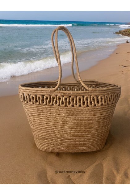 Jute Straw Beach Bag, Handbag, Shoulder Bag , Accessory, Style