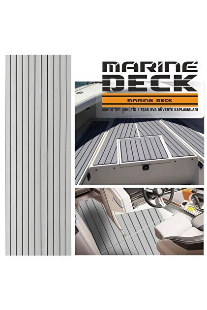Marine Deck 850*1250*6mm Kahverengi / Siyah Marin Tipi Suni Tik