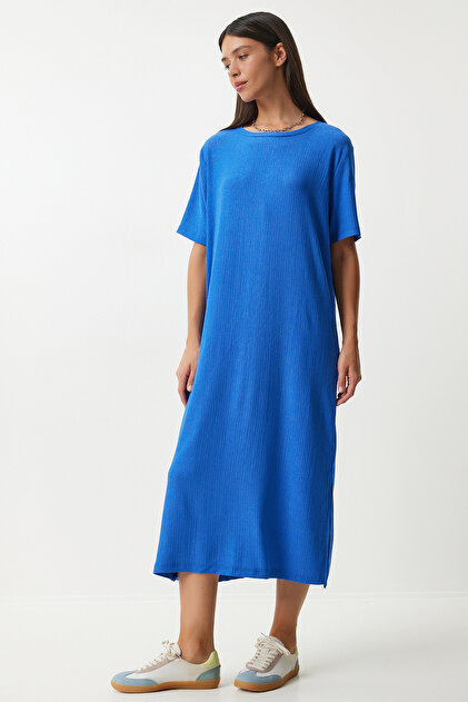 Happiness İstanbul Blue Knitted