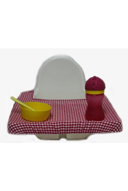 Red Gingham High Chair Cover - High Chair Cover