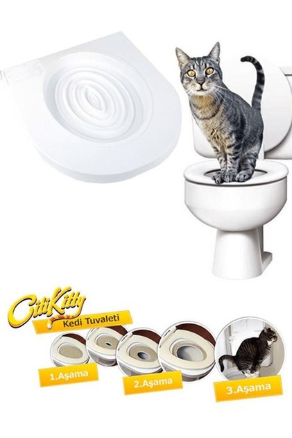 Citi Kitty Kedi Tuvalet Eğitim Seti Klozet Alıştırma Aparatı