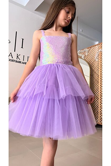 krabutikbursa Girl's Lilac Dress, Girl's Lilac Evening Dress, Graduation Dress- Trendyol krabutikbursa Girl's Lilac Dress, Girl's Lilac Evening Dress, Graduation Dress- Trendyol