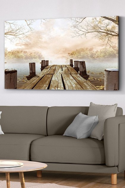 Deniz Kenarı Kanvas - Canvas Tablo