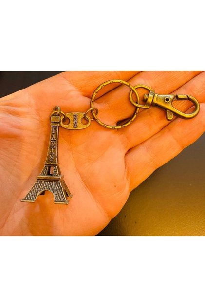 Paris Eiffel Tower 3d Metal Keychain