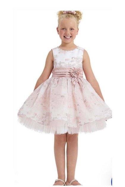 PAMİNA Girls' cream-powder dress POWDER