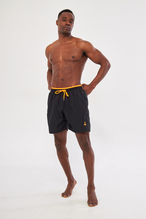 pandy 2-Piece Pocket Zipper-Lined Colorful Swim Shorts- Trendyol
