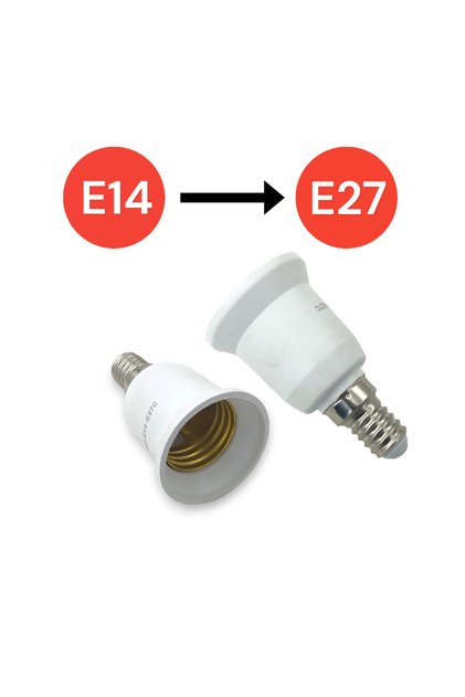 E14 'den E27 'e Dönüştürücü Duy - Pratik ve Güvenli Çözüm E27 To E14 Duy Dönüştürücü