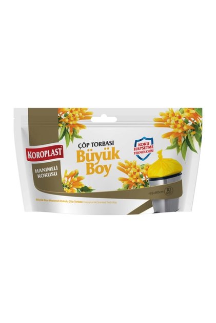 Hanımeli Kokulu Büyük Boy Çöp Torbası 10 'lu 65x80 Cm