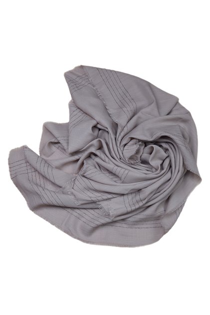 Glittery scarf with glittery trim.