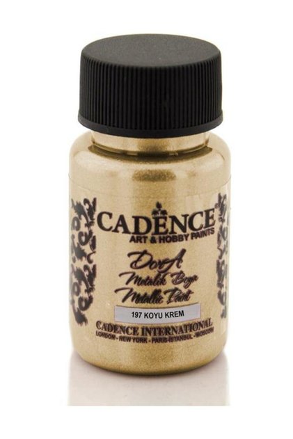 Cadence 197 Koyu Krem Renginde Metalik Boya 50 Ml