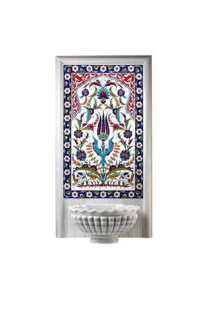 60x100 cn Ed 624 Hançerli Türk Hamamı Çini Pano
