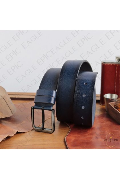 100% Genuine Buffalo Leather Jeans Linen Men's Belt