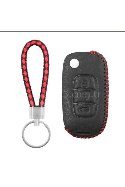 Megane 4 Joy - Clio 5 Captur and Koleos 3 Button Switch Leather Key Protection Case