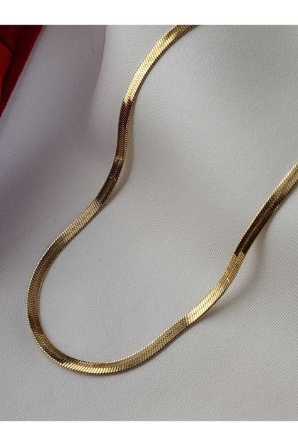 Italian Chain Women Necklace Steel Gold Stainless Water Resistant
