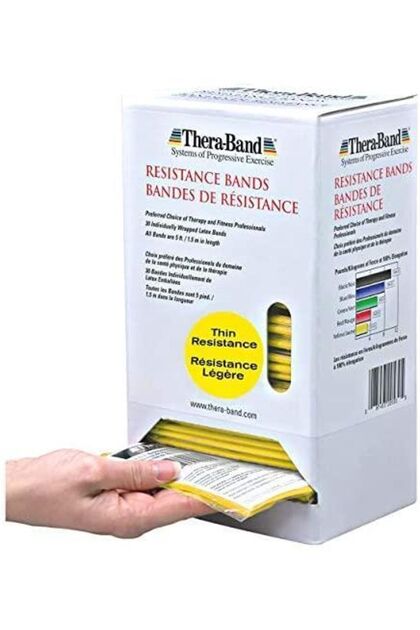 Thera-Band Yellow Soft Pilates Band - 1.5 m Rubber Pack