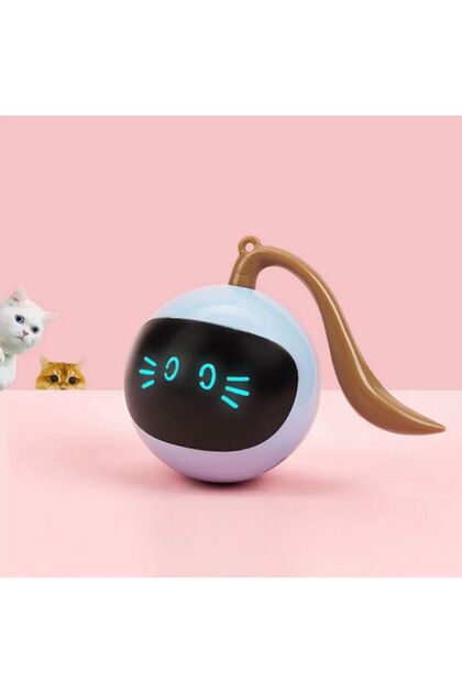 Akıllı kedi oyuncağı kendi kendine otomatik dönen usb şarjlı kedi köpek oyuncağı