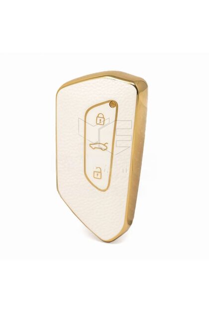 Luxury Volkswagen Skoda Seat Golf 8 Cupra Formentar New Generation Key Case White Gold 1st Quality
