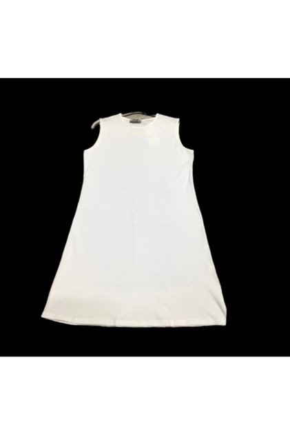 Lycra-textured Viscose long undershirt with wide straps.
