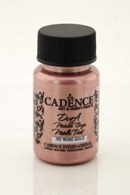 Cadence Dora Simli Metalik Boya 202-Rose Gold 50ml - Fiyatı, Yorumları