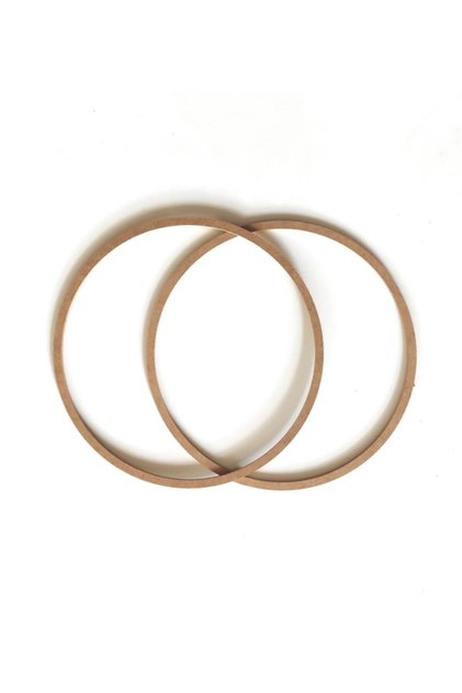 2'li 50 Cm Mdf Halka Vidasız Makrome Kasnak