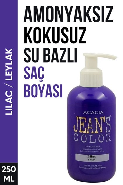 Amonyaksız Leylak Renkli Saç Boyası 250 Ml Kokusuz Su Bazlı Lilac Hair Dye