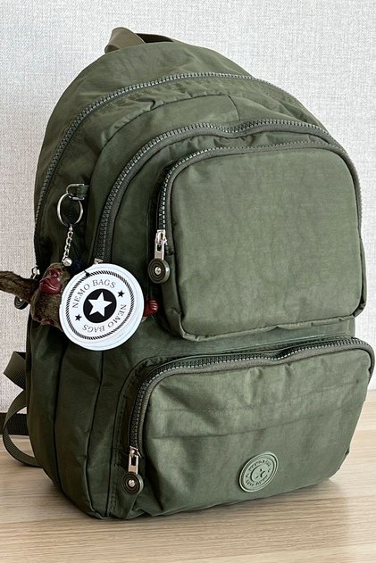 Unisex Khaki Backpack School Bag Laptop And Travel Bag Waterproof, 40x30x15cm 18lt