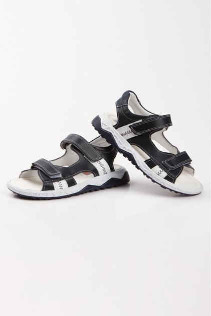 Boys' Youth Genuine Leather Orthopedic Royal Velcro Daily Sandals Shoes