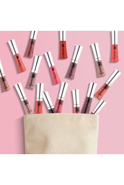 Cecile Long Kisses Lipgloss Kalıcı Mat Ruj 32 Pinky Brown