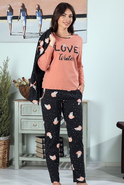 Women's Pajama Set with Cotton Vest