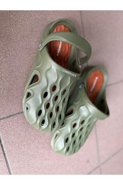 Lumberjack ERKEK HAKİ YEŞİL RENK CROCS MODEL TERLİK SANDALET