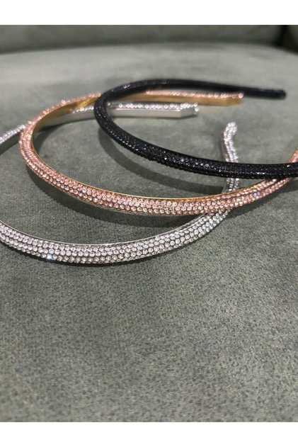 Crystal Jewelled Crown 3-Piece Silver, Black and Gold Jewelled Crown