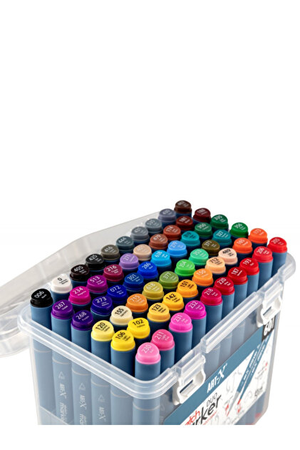 GLANCE ART-X Sketch Marker Çift Taraflı Kalem Seti 60'LI - Fiyatı