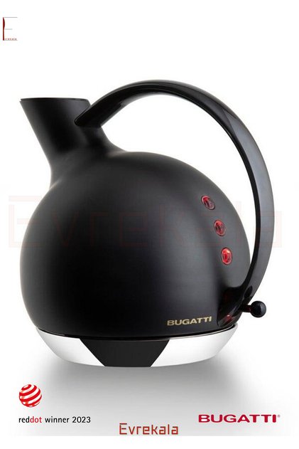 Evrekala Su Isıtıcı Bugatti Elektrikli Kettle -Yetkili Evrekala- Ödüllü Özel Tasarım 2400Watt 1.2 Lt