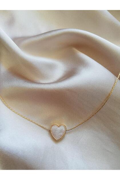 Women's Beige Heart Necklace