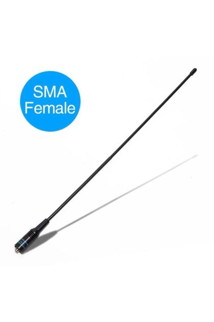 Dual NA 771 Uhf Vhf El Telsiz Anteni 38 Santim Esnek kırbaç Baofeng Wouxun Hyt vb lerine
