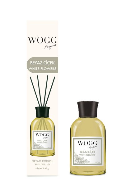 Beyaz Çiçekler Bambu Çubuklu Oda Kokusu 110ml