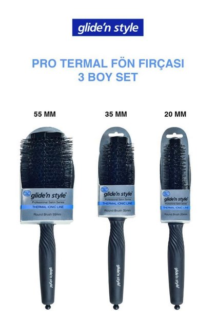 Pro Termal Fön Fırça Seti 20-35-55 MM